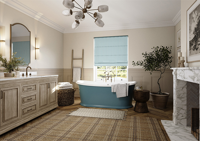 The British Stripe Co. Catherine, Notting Hill No.4 - Twist&Fit Roman Blind - Image 7